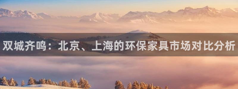 杏耀平台登录入口：双城齐鸣：北京、上海的环保家具市场对比分析